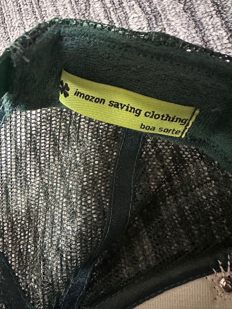 imozonsavingclothing キャップ　ダークグリーン　mikado