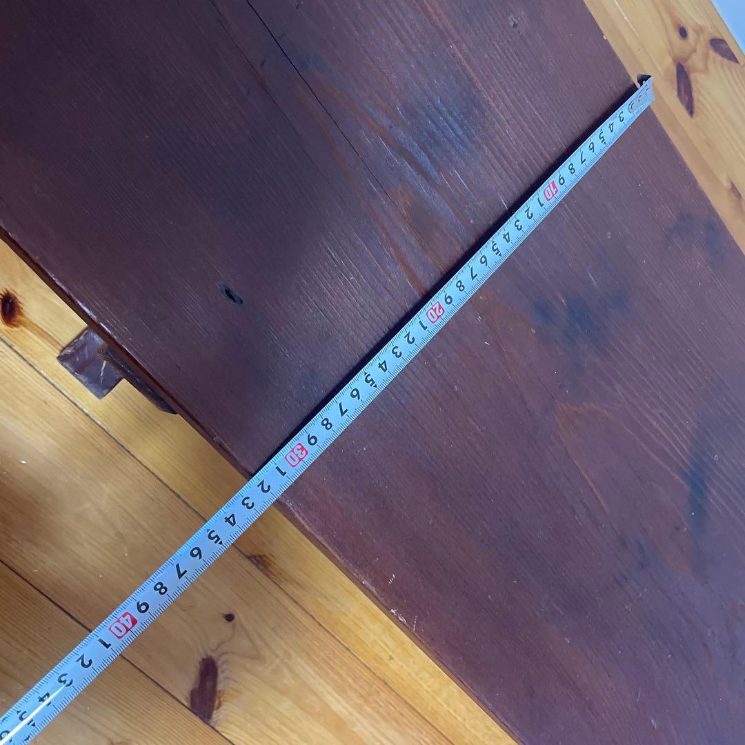 アンティーク 裁ち台 裁板 一枚板　柿渋塗り　昭和レトロ