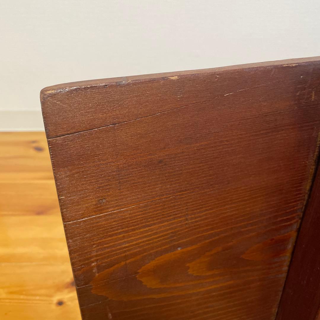 アンティーク 裁ち台 裁板 一枚板　柿渋塗り　昭和レトロ