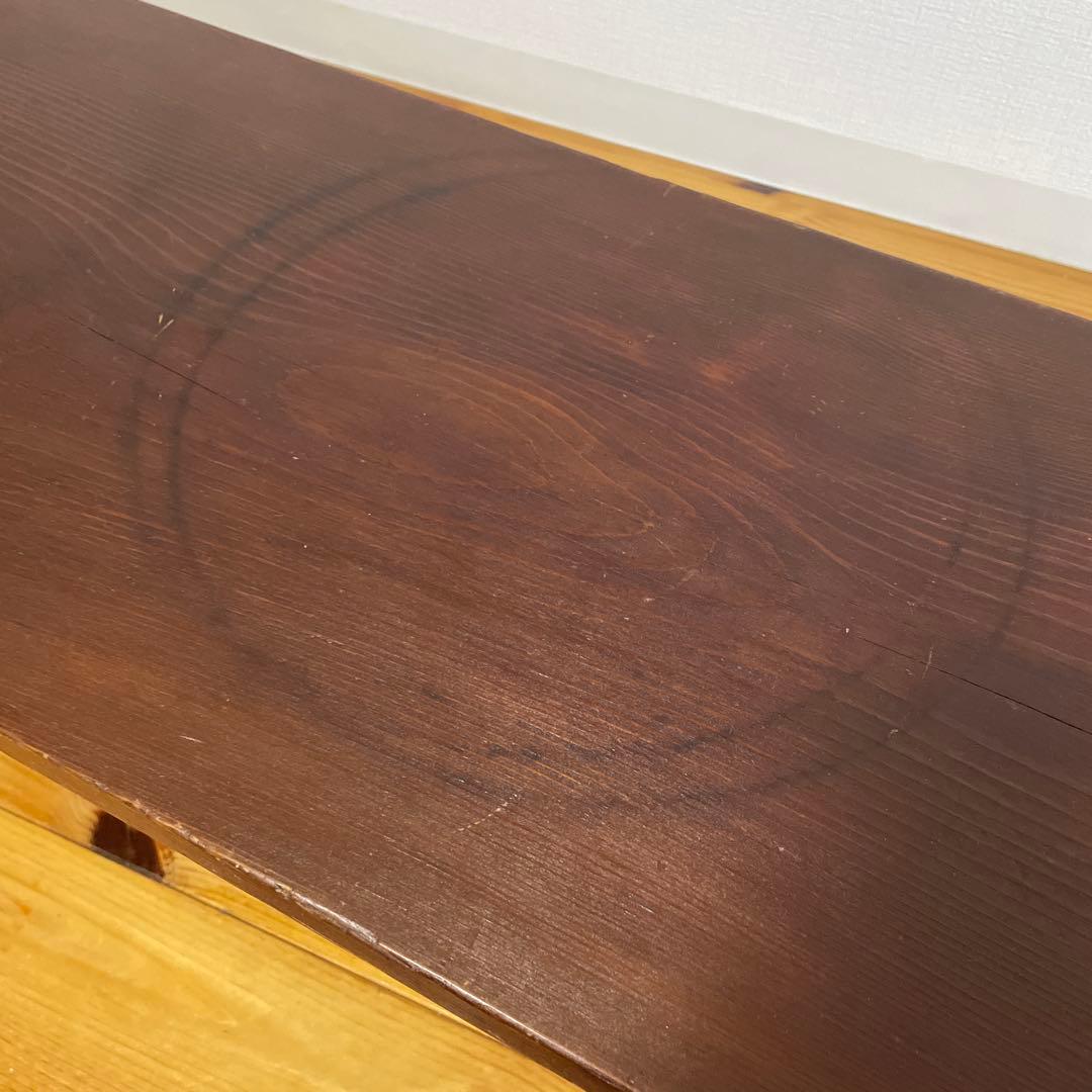 アンティーク 裁ち台 裁板 一枚板　柿渋塗り　昭和レトロ