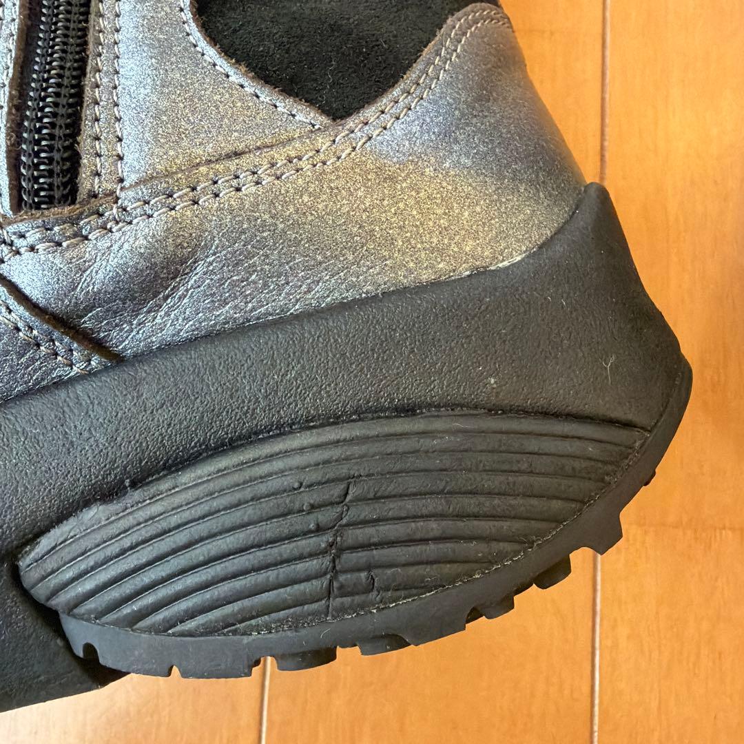 のさかストレッチウォーカー38 カジュアルブーツ グレー スエード