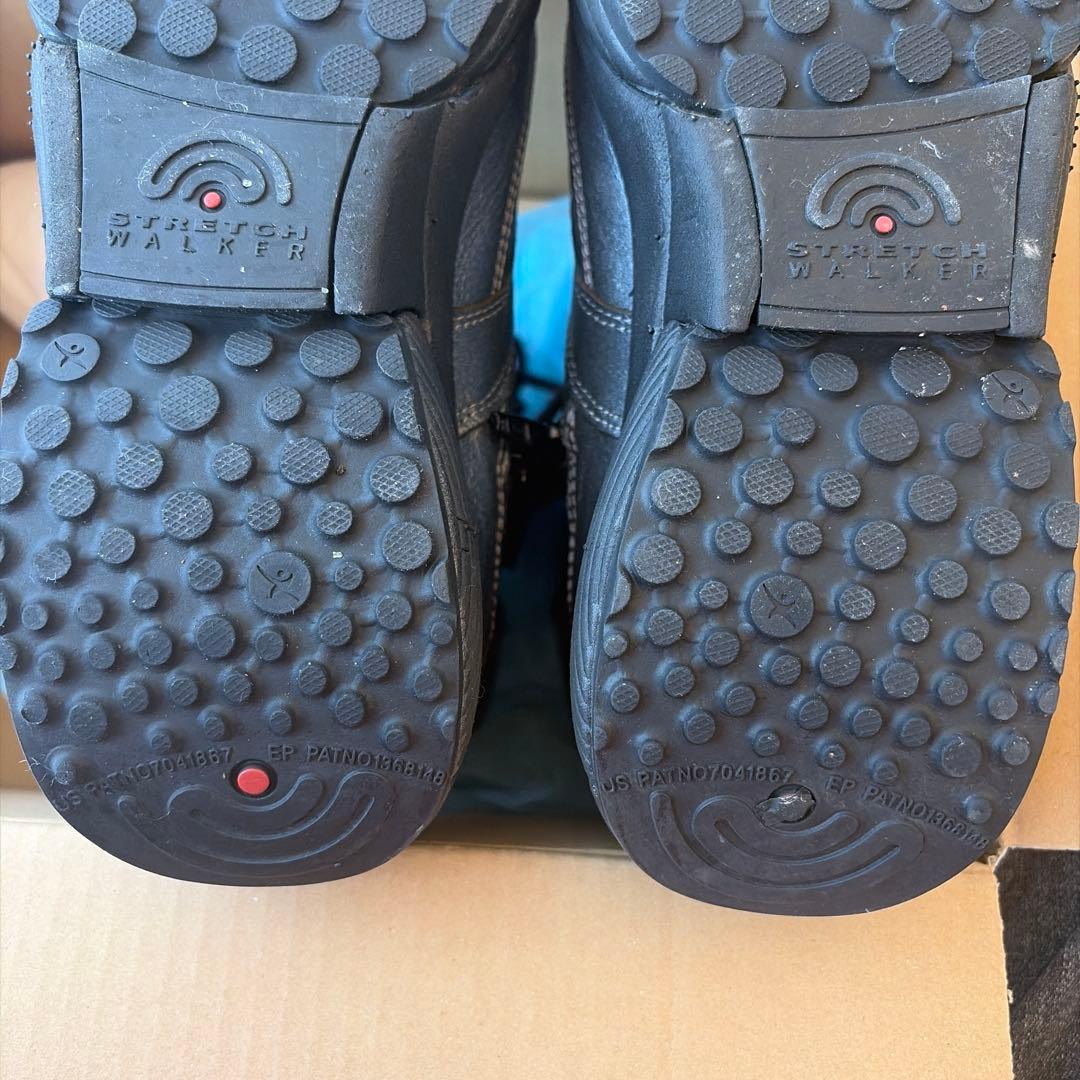 のさかストレッチウォーカー38 カジュアルブーツ グレー スエード