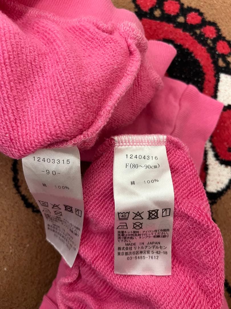 ヒステリックミニ　トレーナー90cmかぼパンフリサイズ