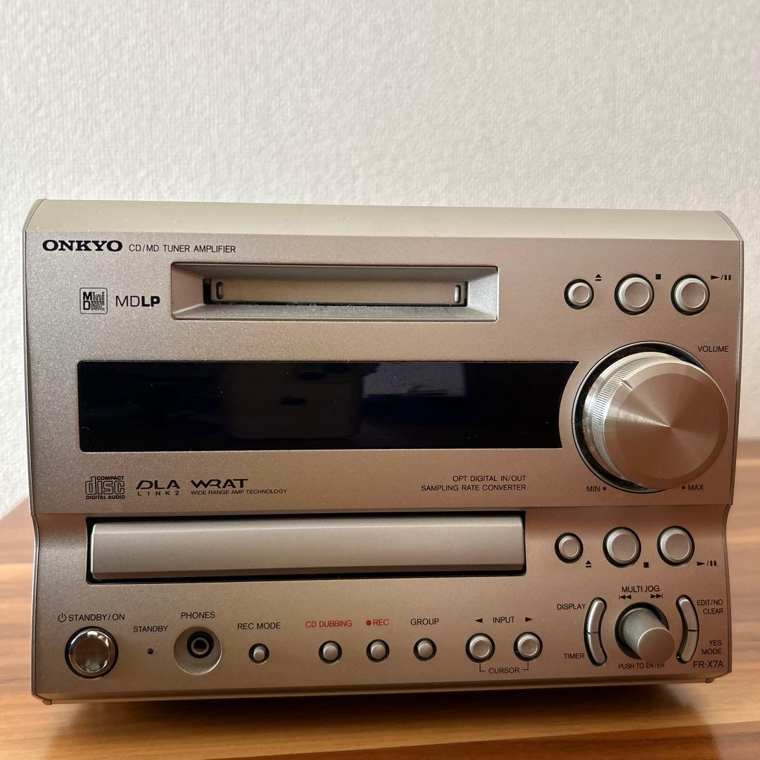 ONKYO CD/MDプレイヤー　スピーカー　ミニコンポ