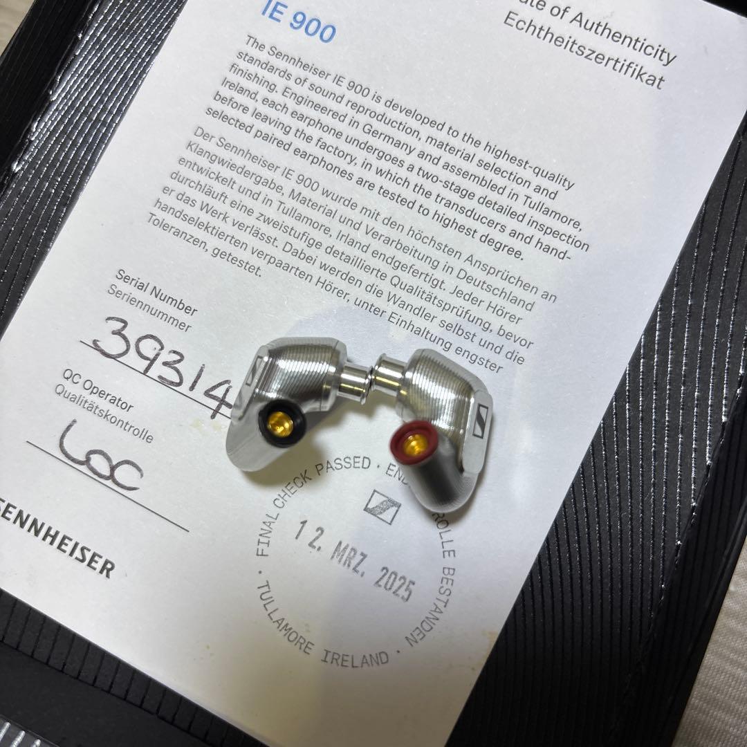 めぐむさん専用 Sennheiser IE 900 有線イヤホン