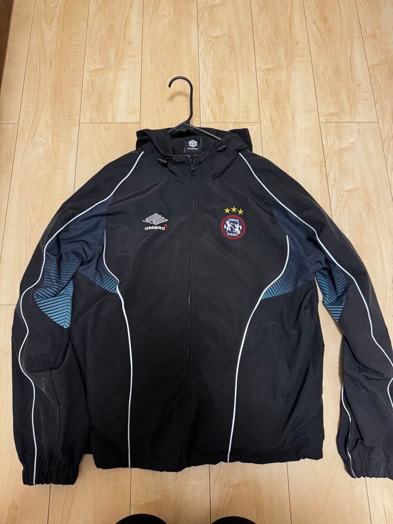 9090×umbro Gradation Nylon Hoodie