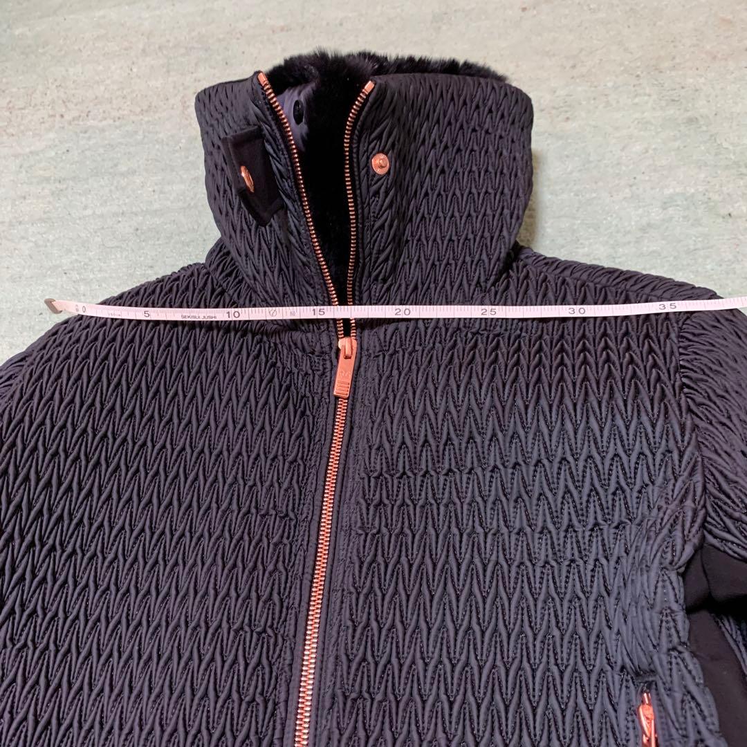 fusalp スキーウェア、ファー襟ショートパーカー　サイズM