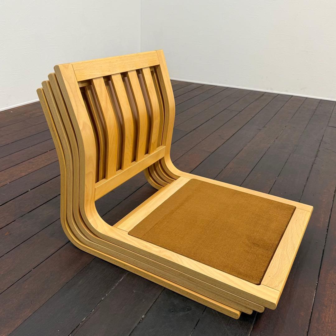 H111C29b カリモク Karimoku 座椅子 4脚セット