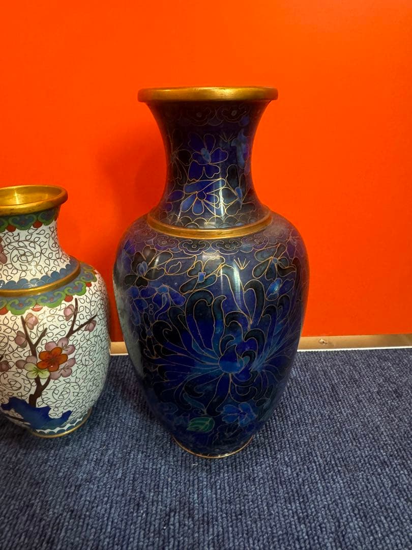 1851   七宝焼　景泰藍　花瓶5客