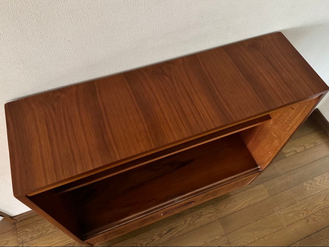 イギリス/ヴィンテージ/チーク材/ガラスキャビネット