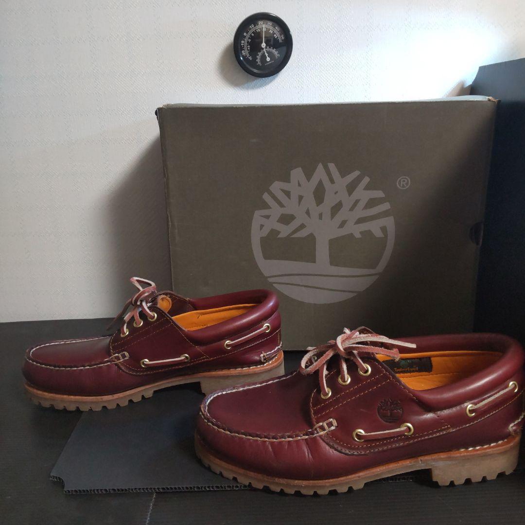 【ケア済】Timberland バーガンディ 3eye