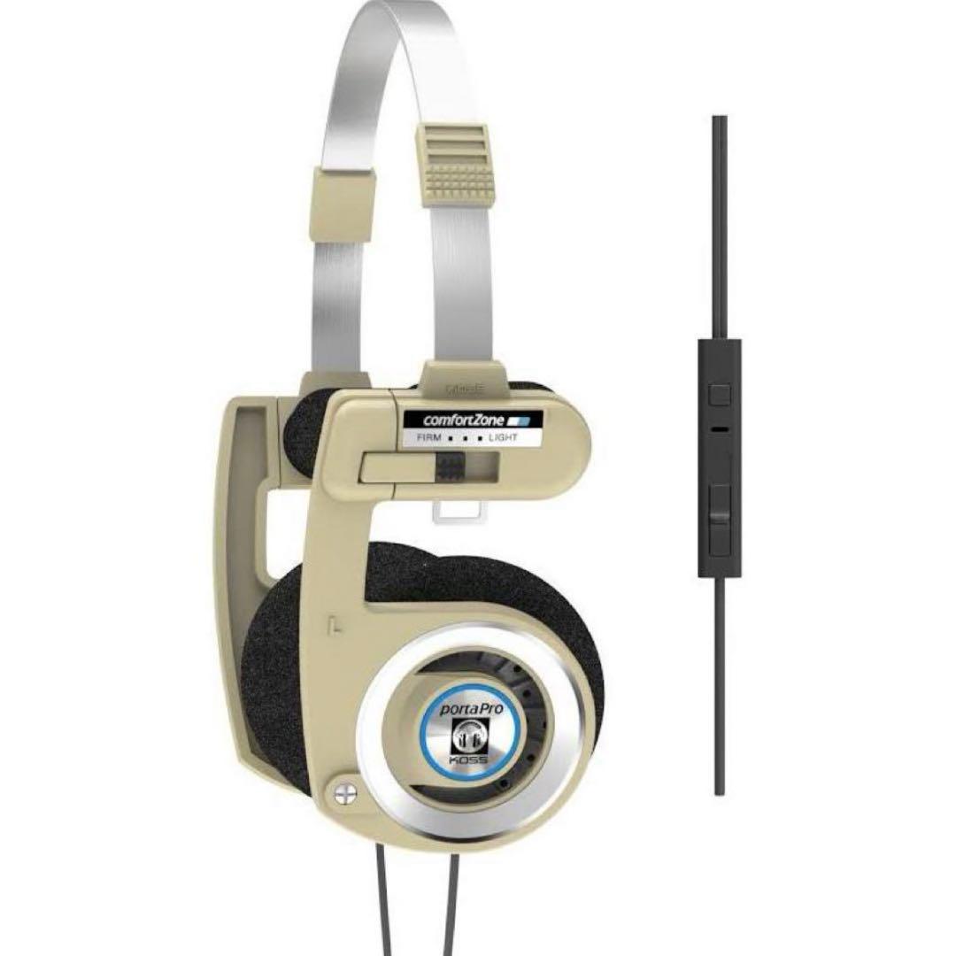 KOSS Porta Pro ベージュヘッドホン Lightning3.5mm付