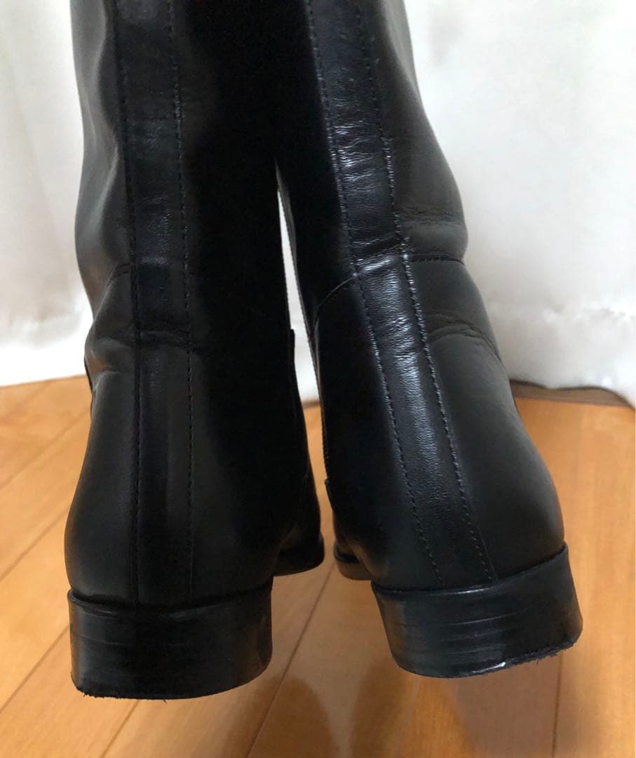 23区 ジョッキーベルト ブーツ ロングブーツ ブラック