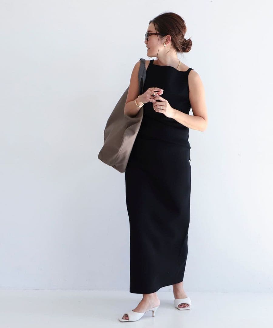 未使用　Demi-Luxe BEAMS ヘルシーニットキャミソール　ブラック