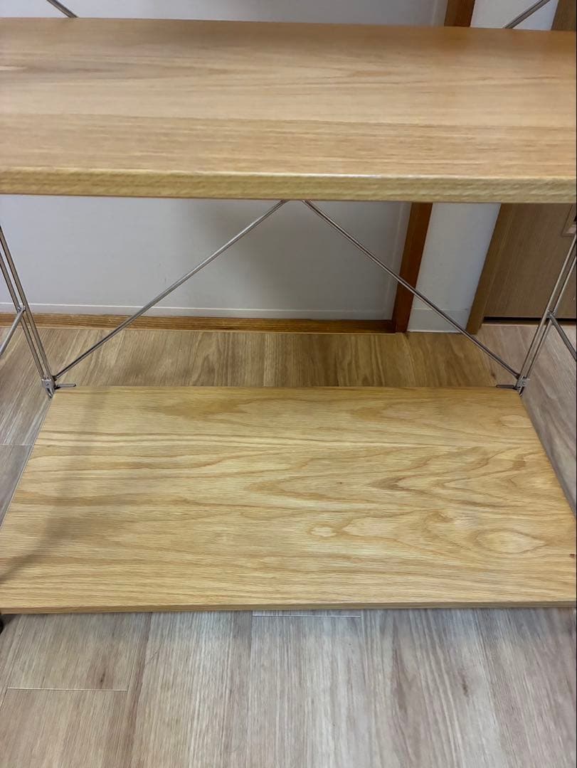 無印良品 ステンレスユニットシェルフ オーク材 棚セット ワイド大①