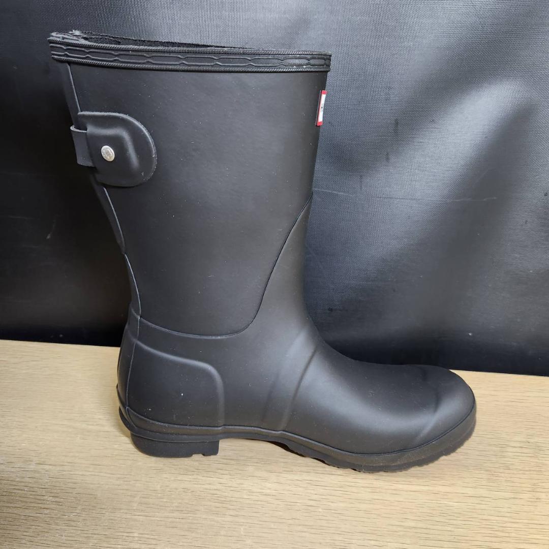 ★未使用　HUNTER　レインブーツ　ショート バック アジャスタブル　UK5