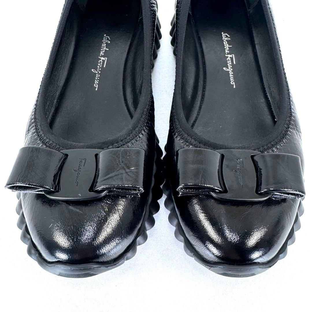 【Ferragamo】 フェラガモ （23.5） フラットシューズ DOLLY
