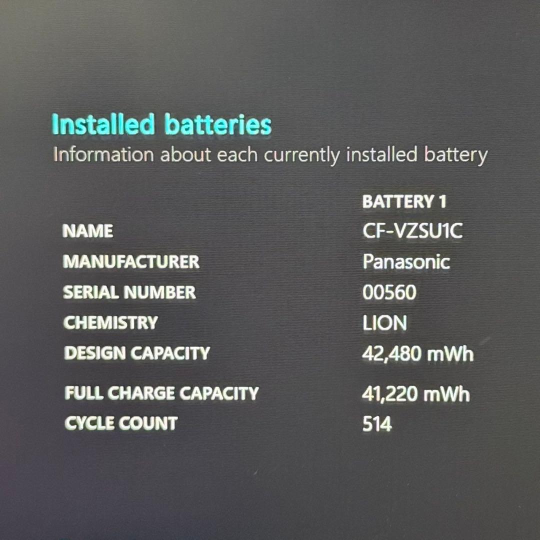 レッツノート SV9 i5 10世代 8G 256GB Win11 バッテリー◎