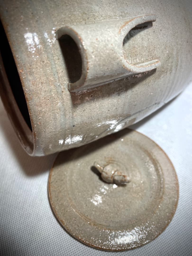 虫明焼 雁 水差 茶道具 / サイズ 高 22cm 口径 13.5cm