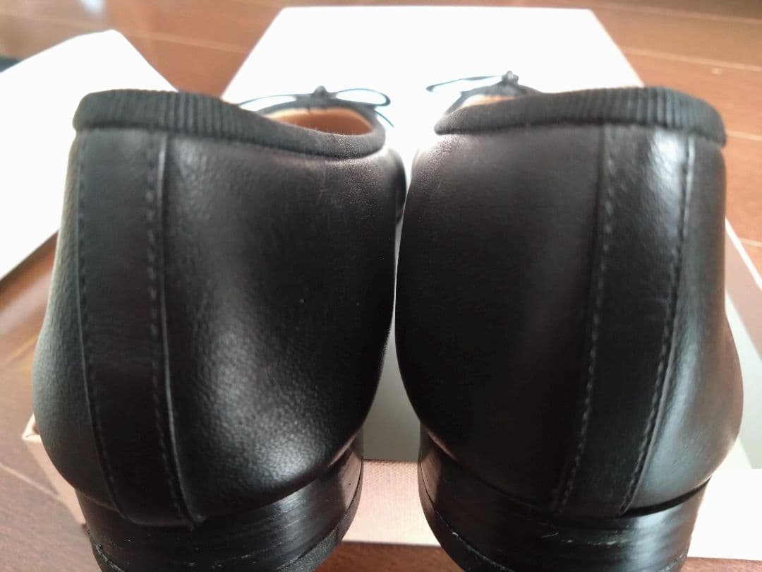 《美品》CHANEL　シャネル　ブラック フラット　バレエシューズ　36.5