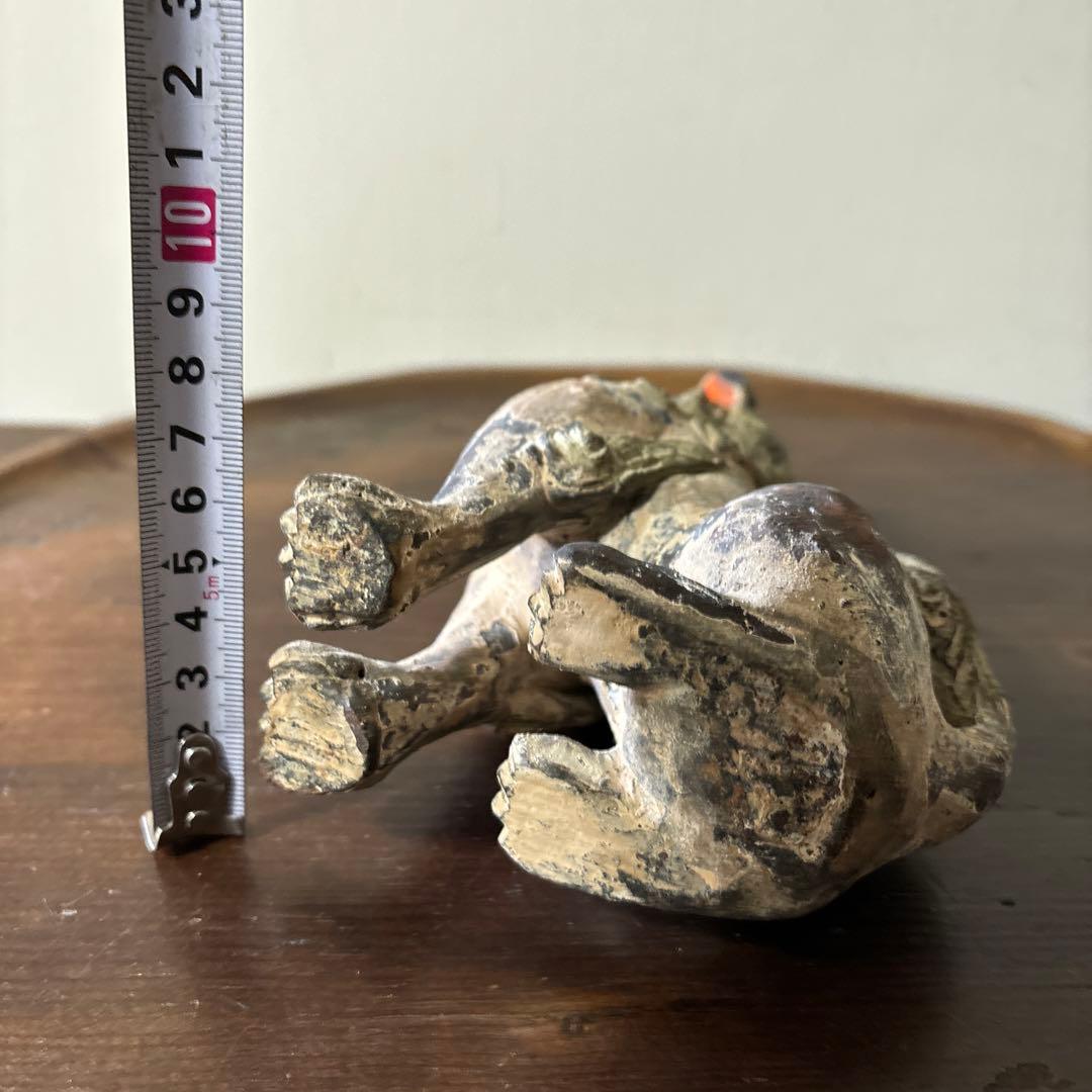 古琉球　壷屋　シーサー　狛犬　アンティーク　骨董信仰　招き猫　福助　古美術　李朝