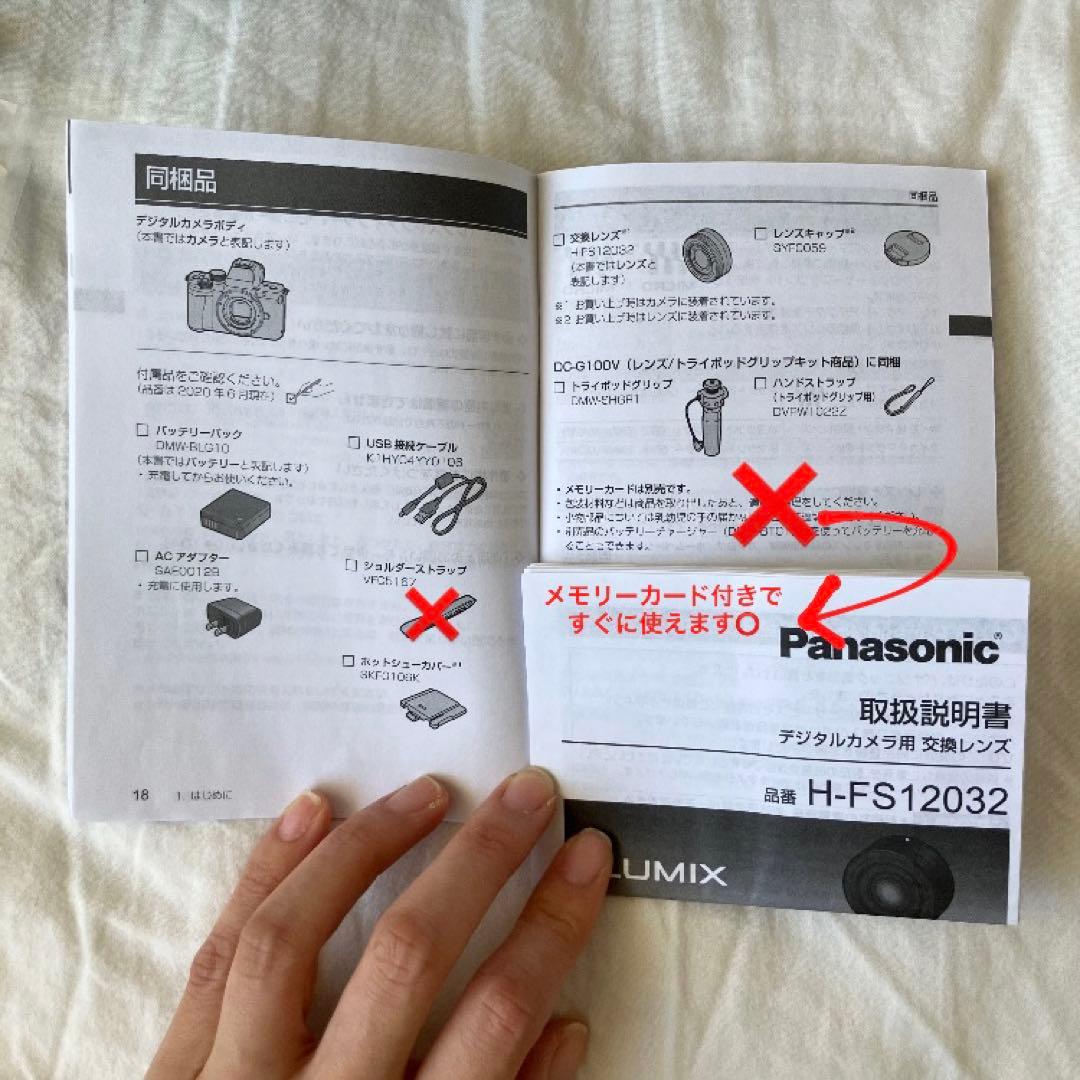 LUMIX G100v （メモリーカード付き）