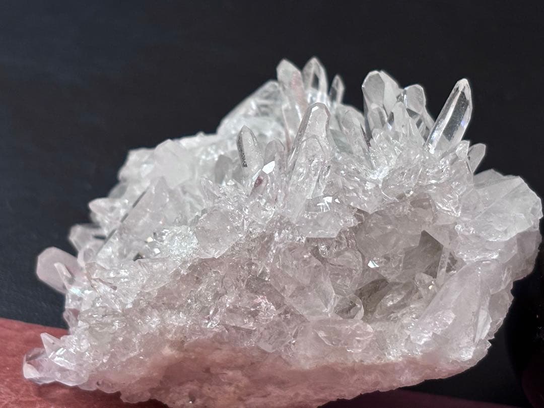 【希少】水晶 クラスター (ミナスジェライス州)原石 マーカサイトインクォーツ