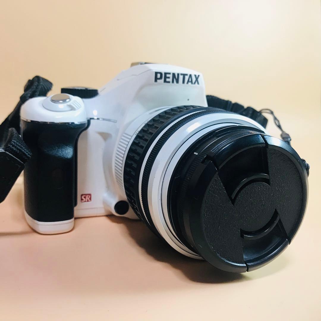 ペンタックス K-x 白　Wi-FiSDアダプター　電池付き