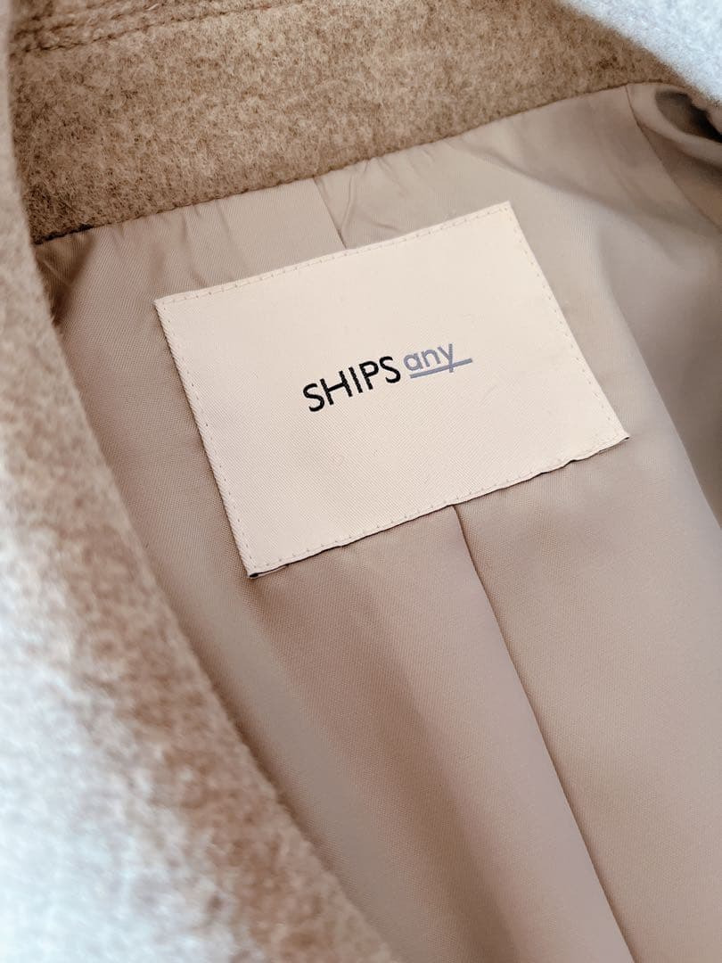 SHIPS any ウール テーラード コクーン ショート コート