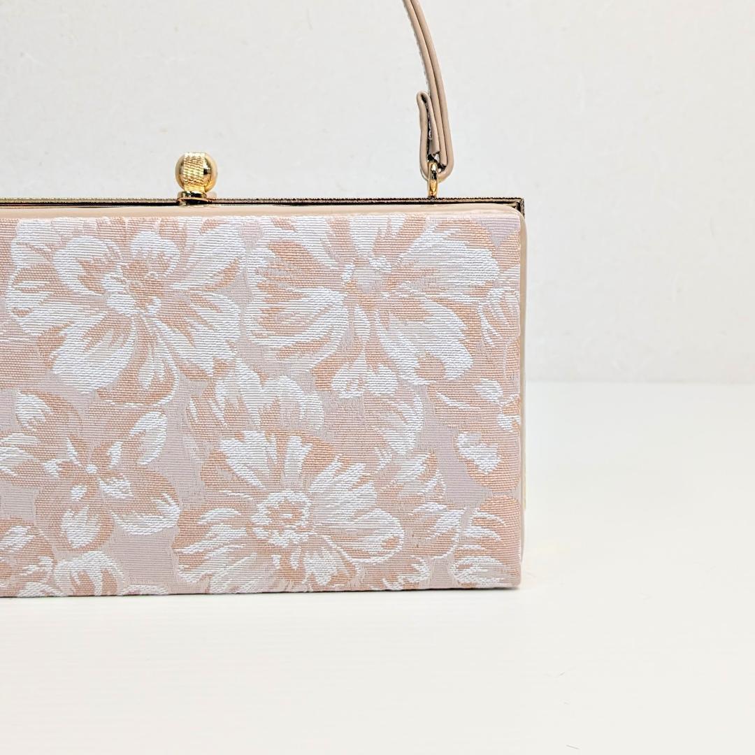 和装 草履バッグセット ジャガード ピンク ベージュ フリーサイズ u83-3