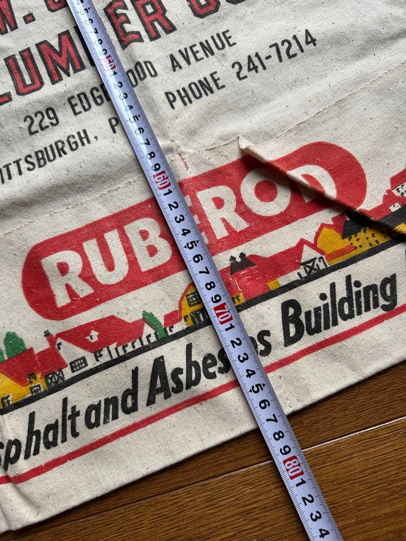 ヴィンテージ エプロン プリント ビンテージ