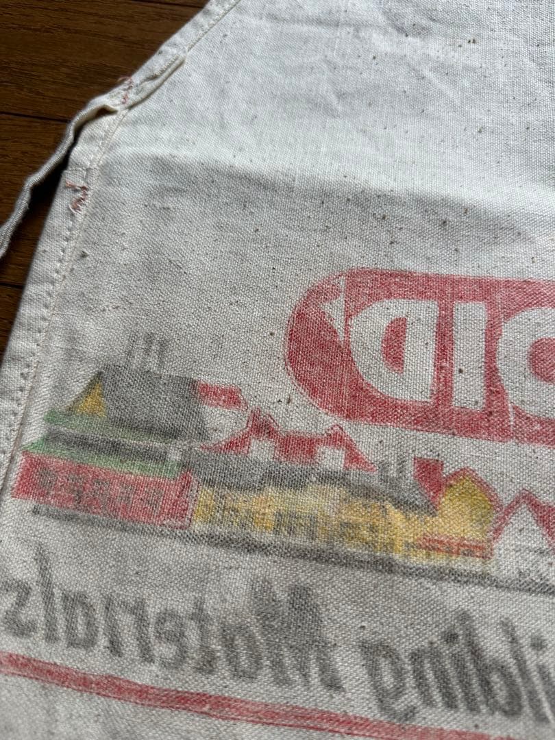 ヴィンテージ エプロン プリント ビンテージ