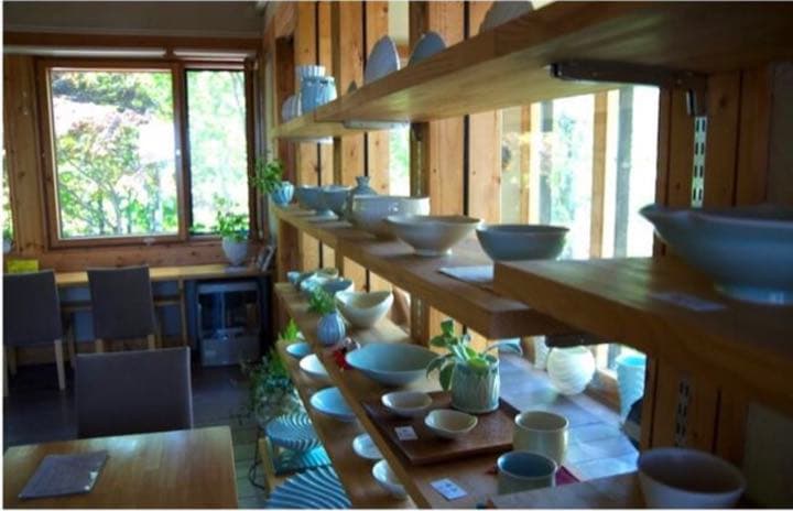 【未使用】黄瓷 菓子器 4