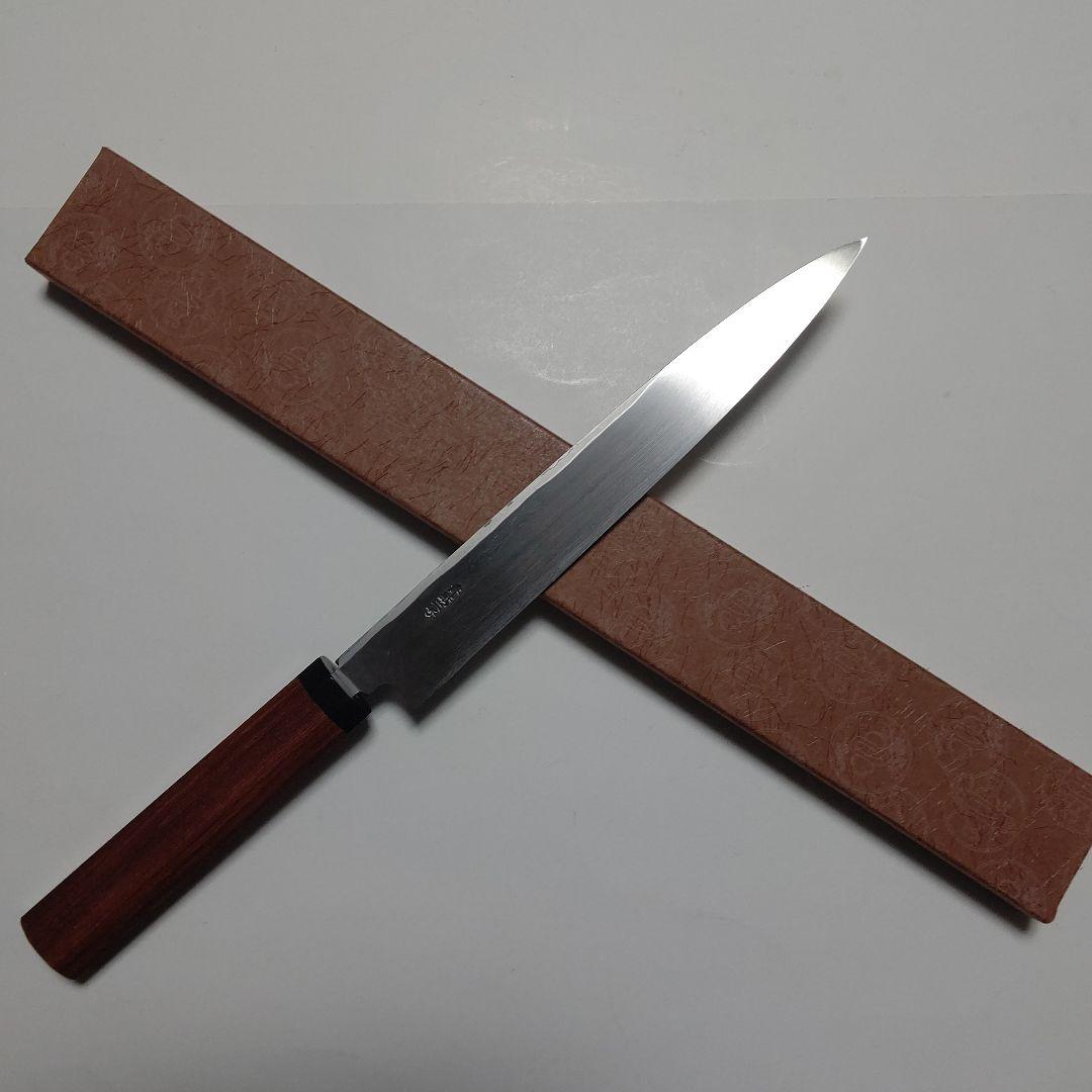 片刃包丁 左黒打柳刃② 北岡英雄作