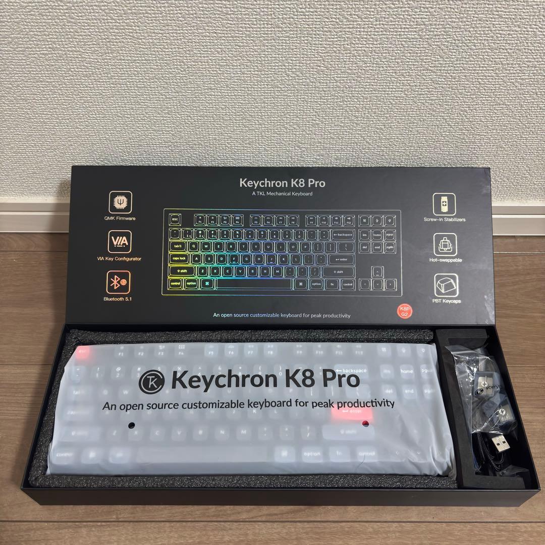 Keychron K8 Pro ワイヤレス メカニカルキーボード(K8P-G2)