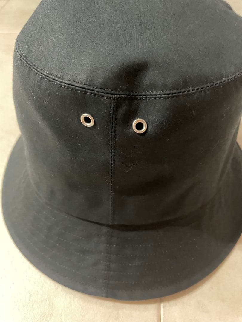 DIORバケットハット 黒 ロゴパターン
