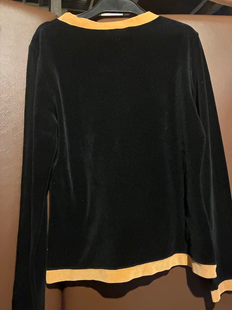 FJ ロゴ入り 黒 ベルベット トレーナー　ズボン　セット　42