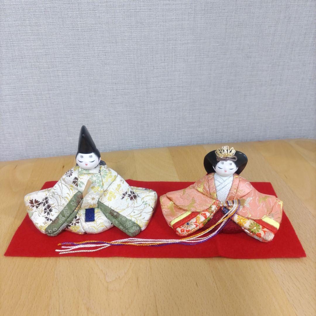 木目込人形　♥親王飾り❅小さい雛人形♥