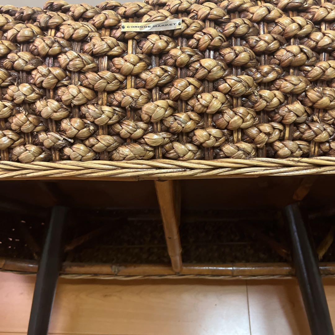 カリッジマーケット ラタン ウォーターヒヤシンス ローテーブル アジアン セブ