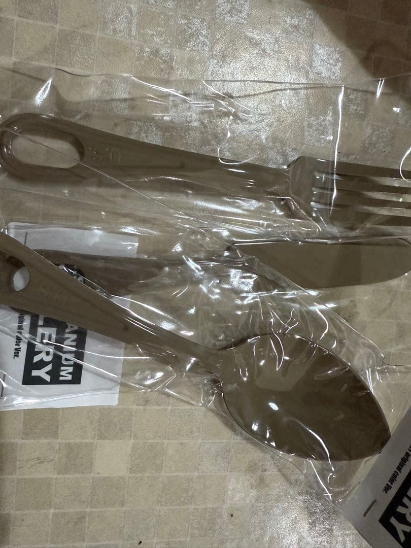 BRUNT スプーン　フォーク　ナイフ　タンカラー　3点セット　未使用