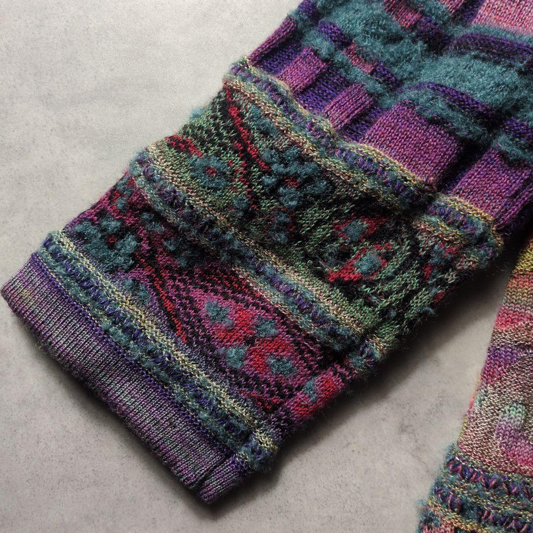 М.&KYOKO 佐藤繊維 ニットコート ロングカーディガン