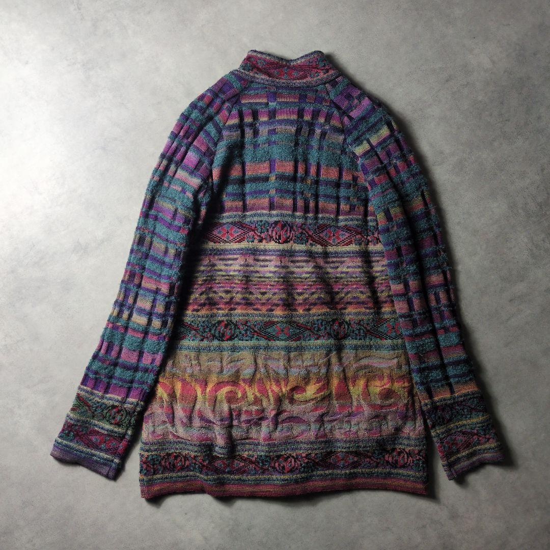 М.&KYOKO 佐藤繊維 ニットコート ロングカーディガン