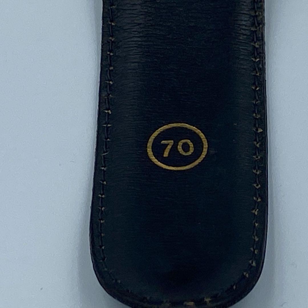 ✨希少✨ロエベ　ベルト　アナグラム　レディース　レザー　ダークネイビー