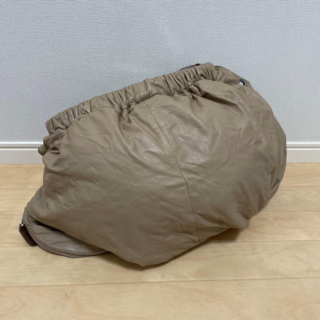 ■MARNI（マルニ）美品 /レザー/ハンドバッグ/ベージュ系