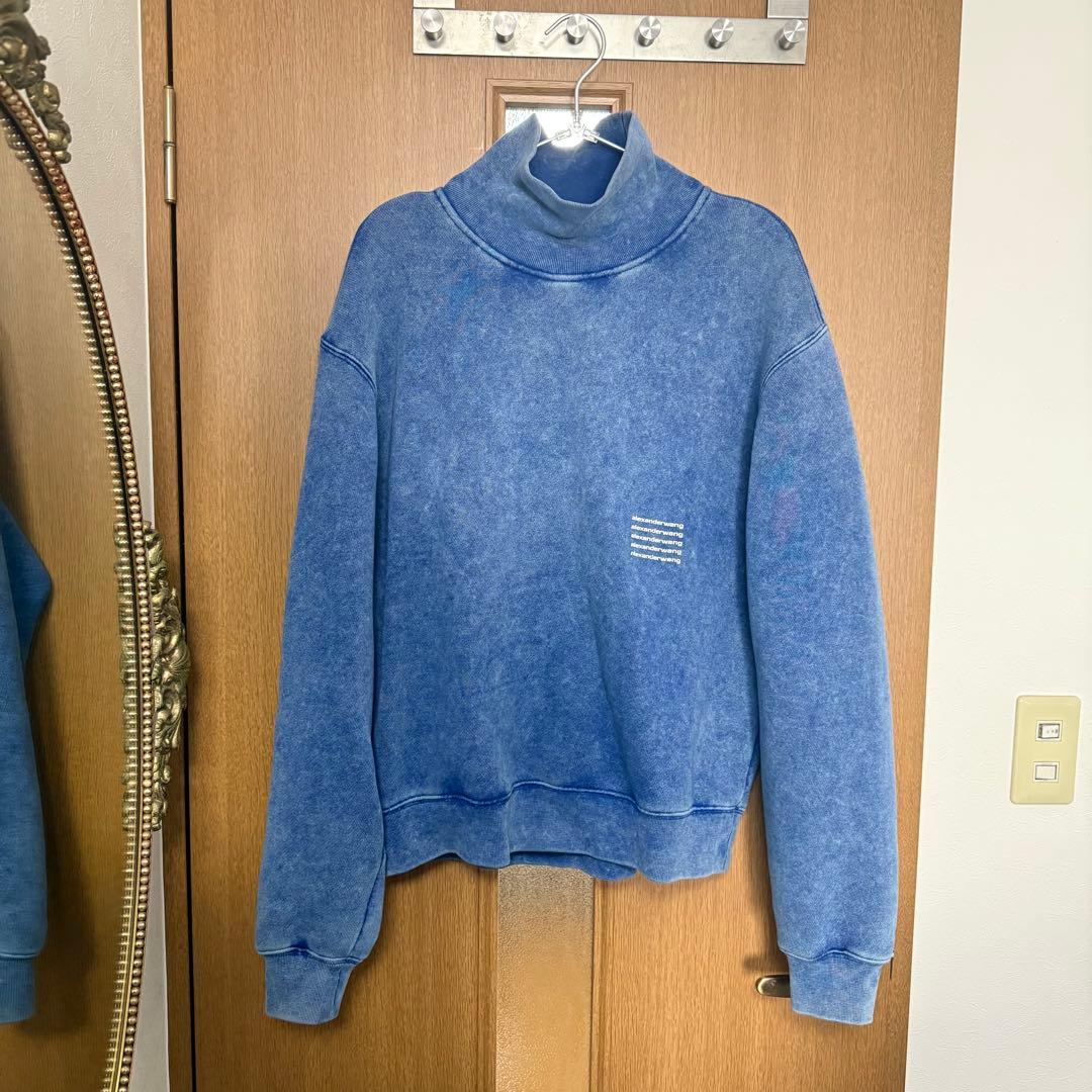 alexanderwang ハイネック スウェット ブルー