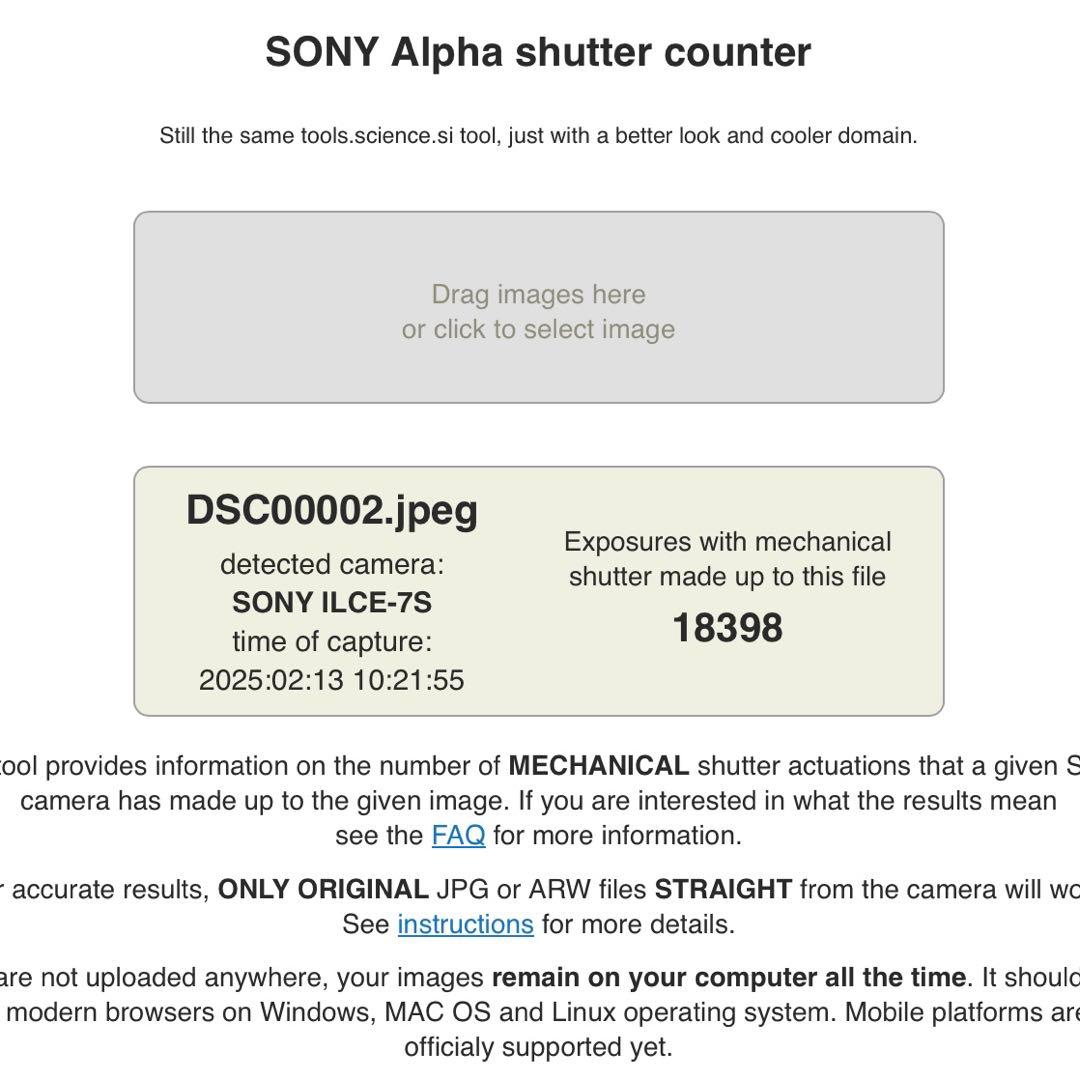 SONY 初代 α7S フルサイズ　ミラーレス一眼
