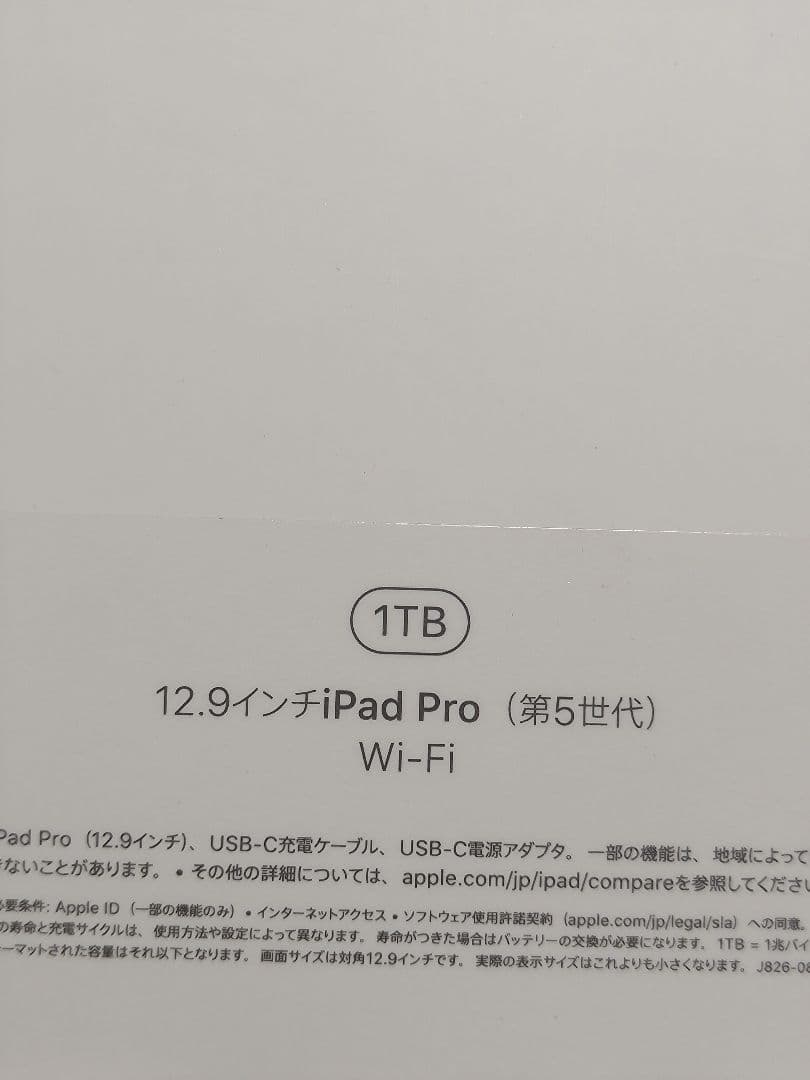 【中古美品】ipad pro（第5世代）12.9インチ 1TB