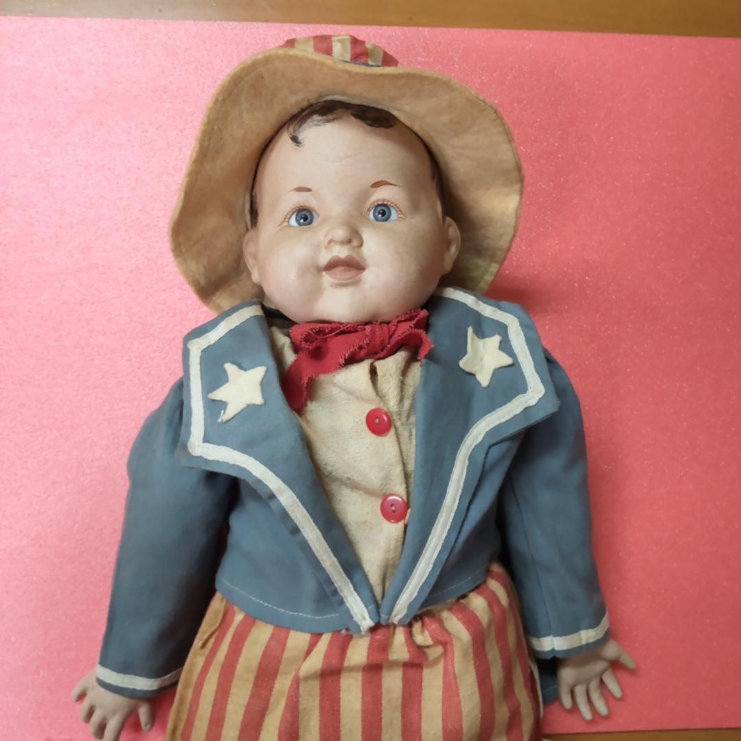 アンティークドールコンポジションリプロ　人形