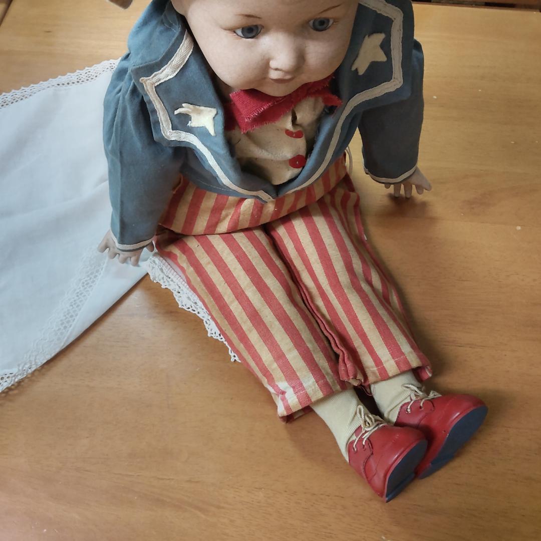 アンティークドールコンポジションリプロ　人形