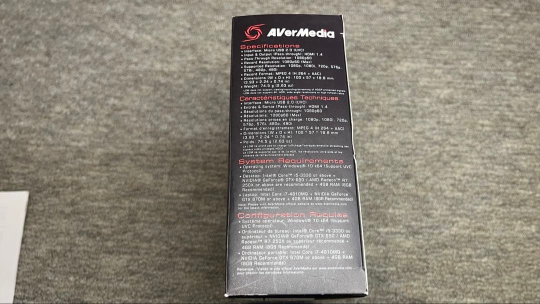 AVerMedia GC311 LIVE GAMER MINIキャプチャーボード